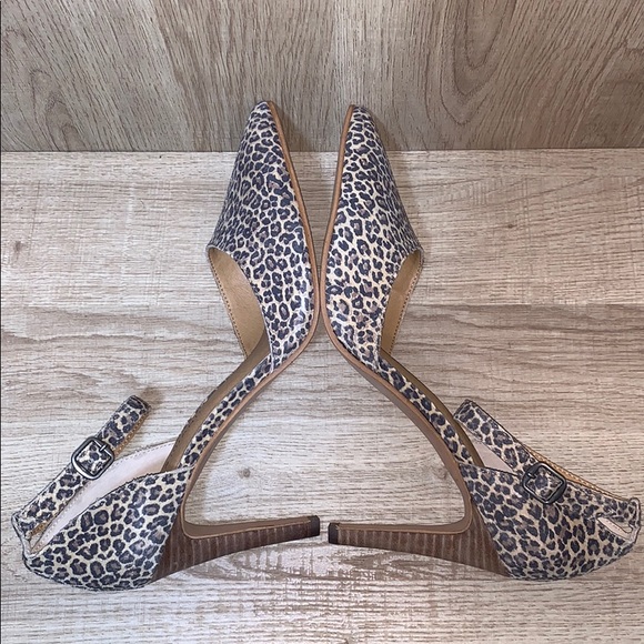 Lucky Brand Tukko d'Orsay Leopard Ankle Strap Pump - Picture 5 of 6